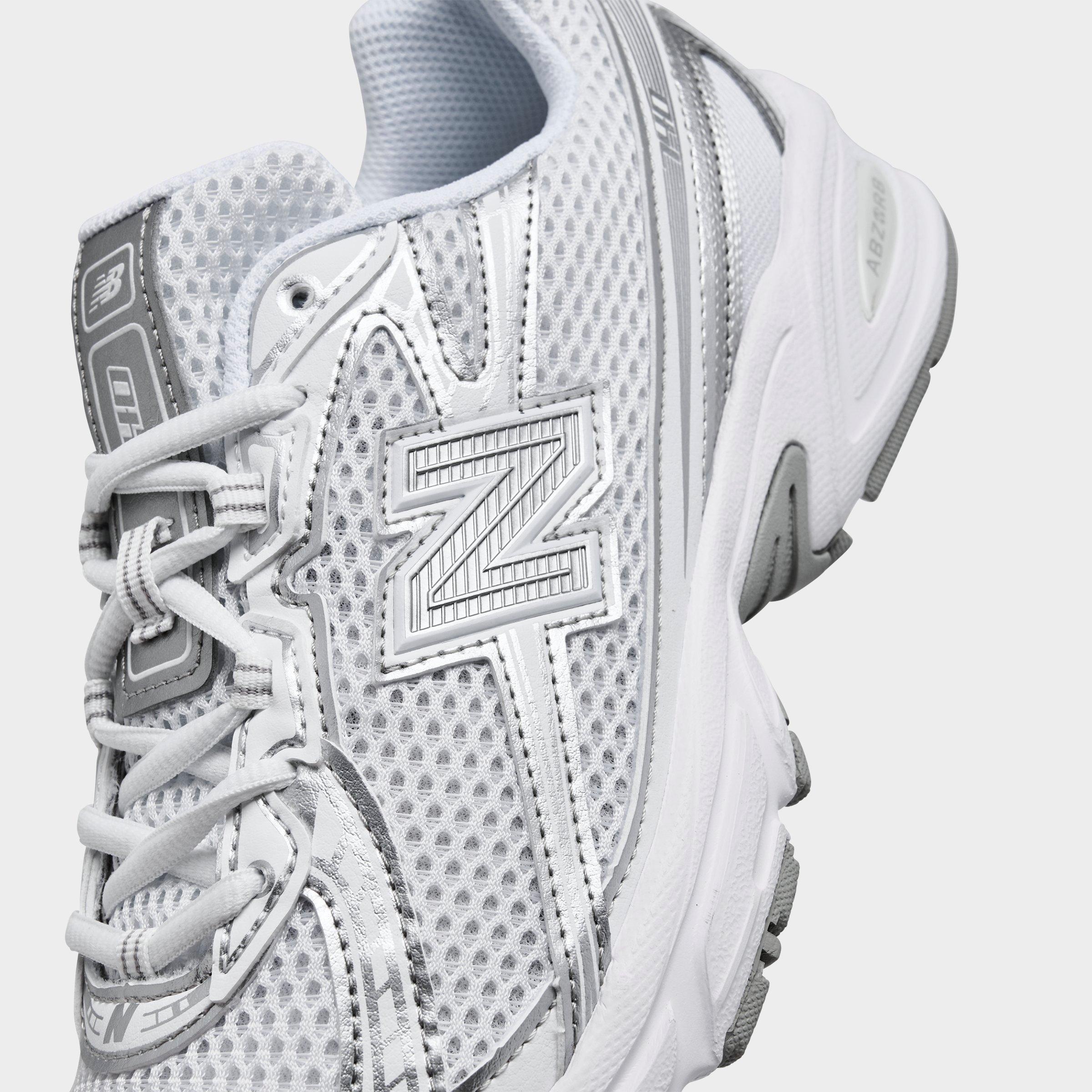 Big Kids' New Balance 740 Casual Shoes - White/Silver Metallic - view 3