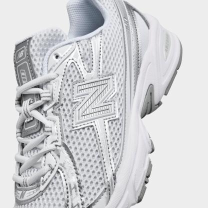 Big Kids' New Balance 740 Casual Shoes - White/Silver Metallic - view 3