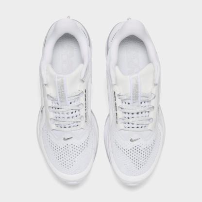 Women's Nike Pegasus Premium Running Shoes - White/Metallic Silver