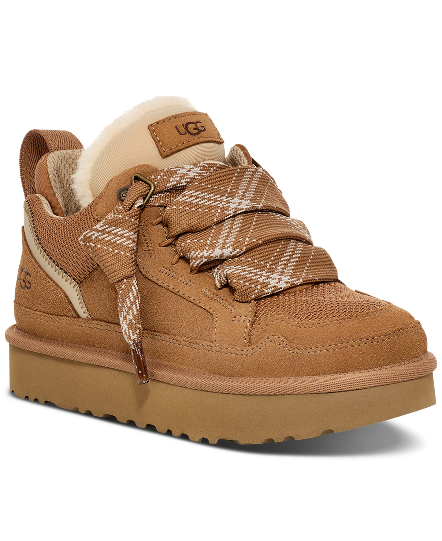 UGG® Women's Lowmel Lace-Up Sneaker Booties - Chestnut