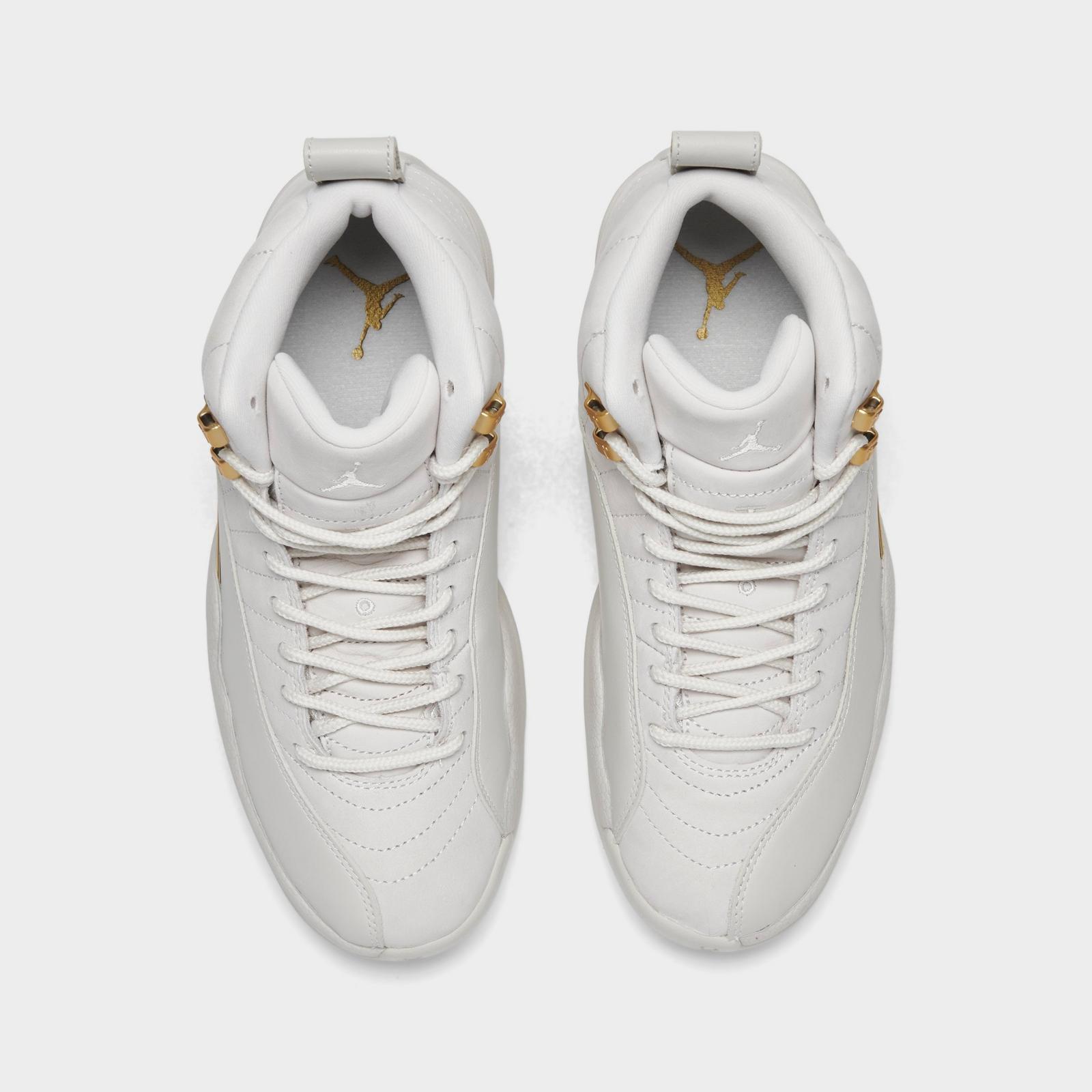 Women's Air Jordan 12 Retro Casual Shoes - Phantom/Metallic Gold/White - view 5
