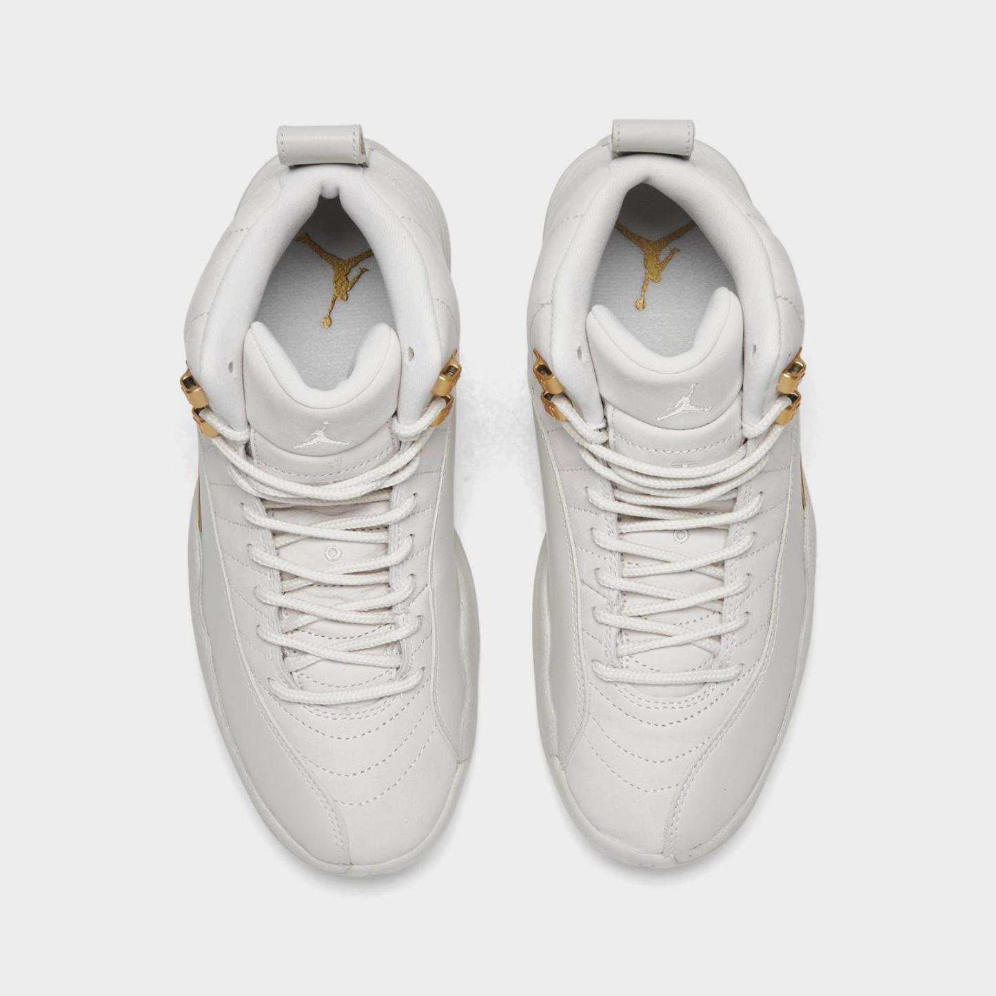Women's Air Jordan 12 Retro Casual Shoes - Phantom/Metallic Gold/White - view 5