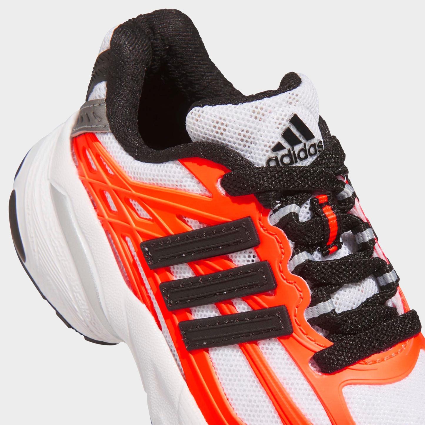 Kids' Toddler adidas Adistar XLG 2.0 Stretch Lace Casual Shoes - White/Black/Solar Orange - Detail shot