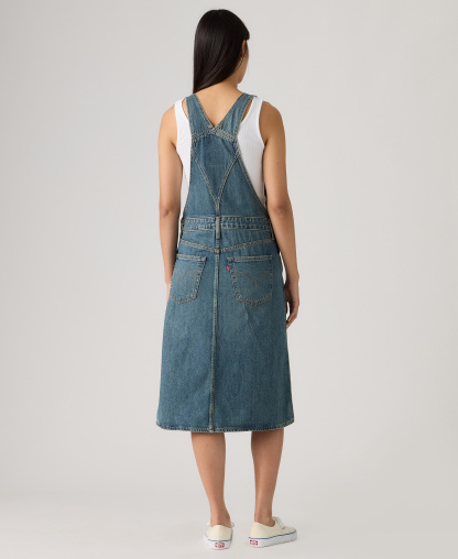 Levi's Women's Decon Relaxed-Fit Sleeveless Skirtall Dress - About Last Week Skirtall
