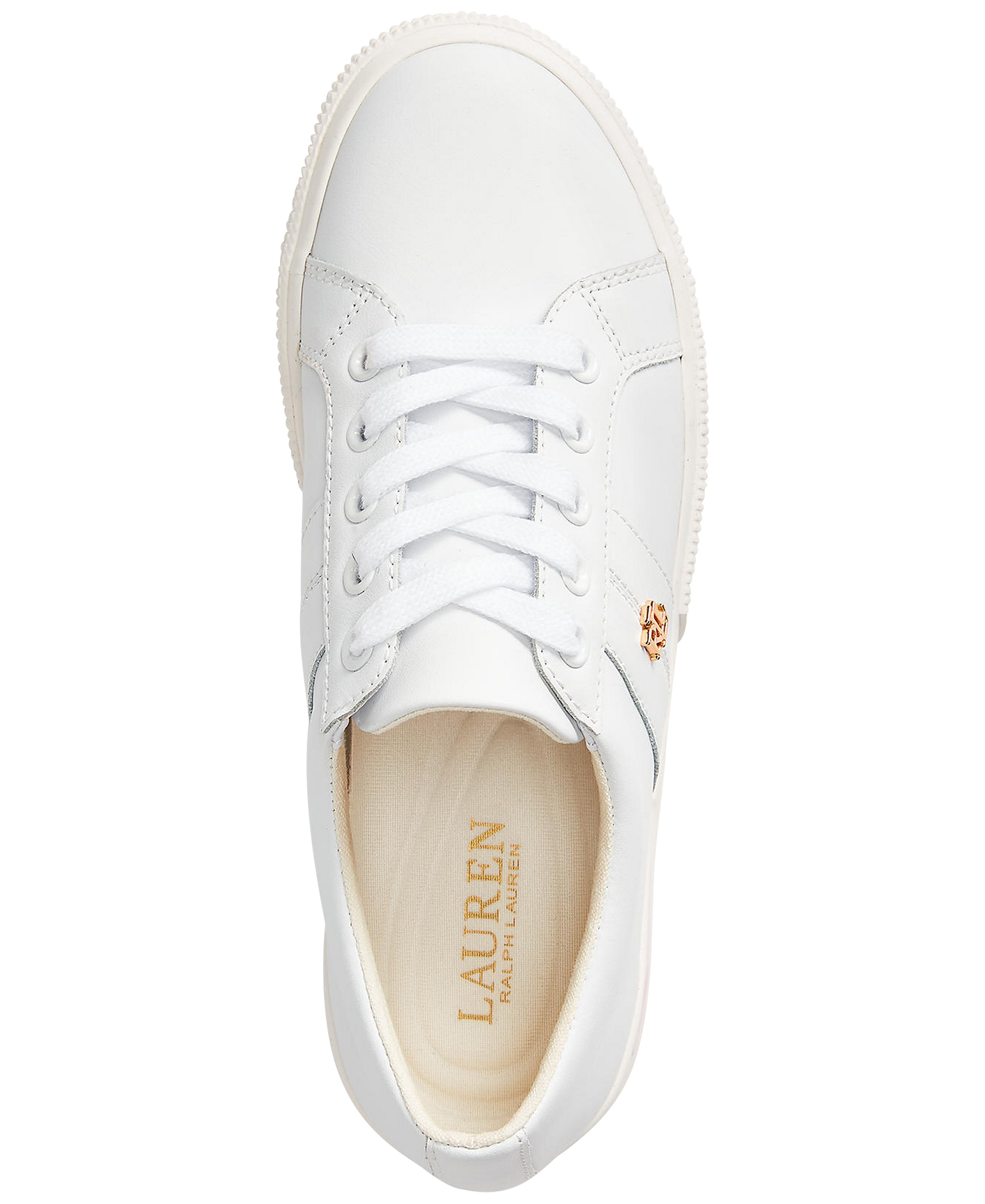 Lauren Ralph Lauren Women's Janson Frayed Canvas Sneakers - Sand Dune