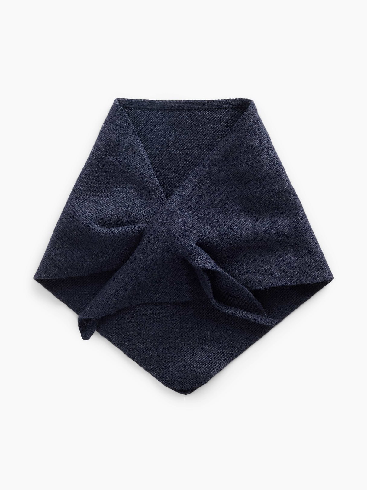 Knit Triangle Scarf - Navy uniform