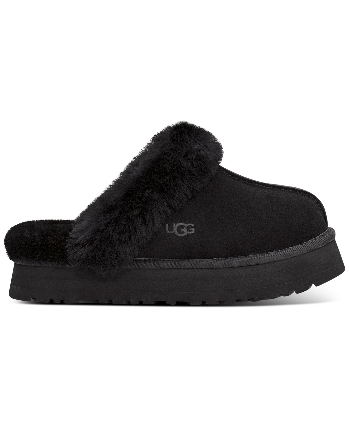 UGG® Women's Disquette Slip-On Clog Slippers - Black