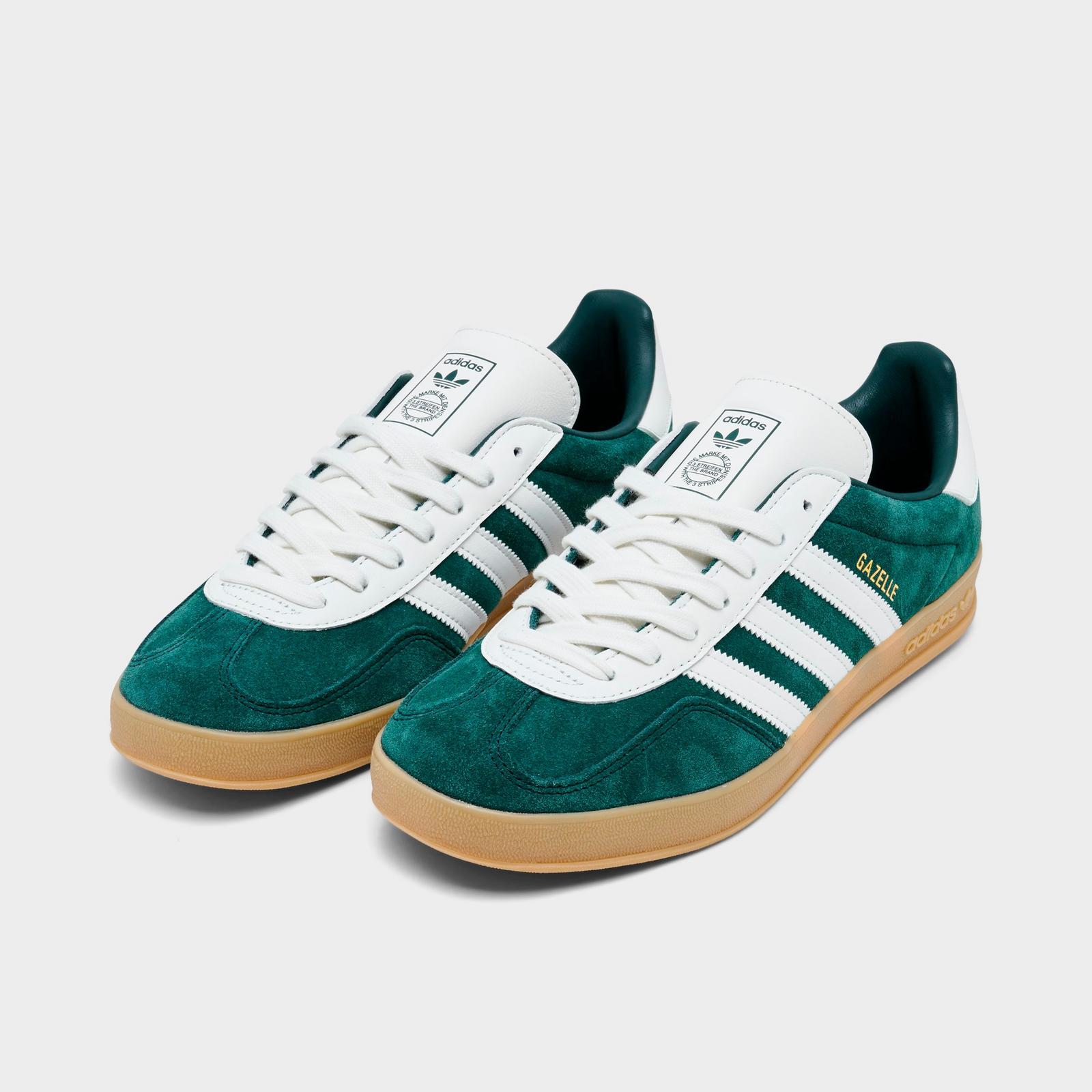 Men's adidas Originals Gazelle Indoor Casual Shoes - Aurora Ivy/White/Gum - view 2