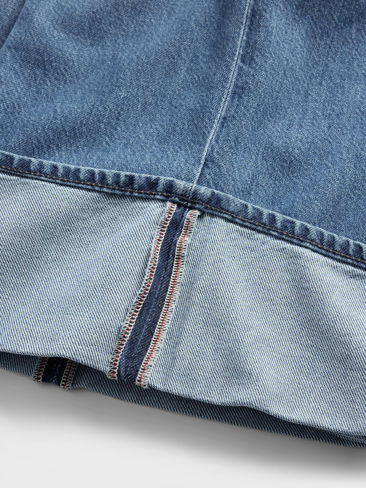 Mid Rise UltraSoft Baggy Jeans - Cuffed medium wash