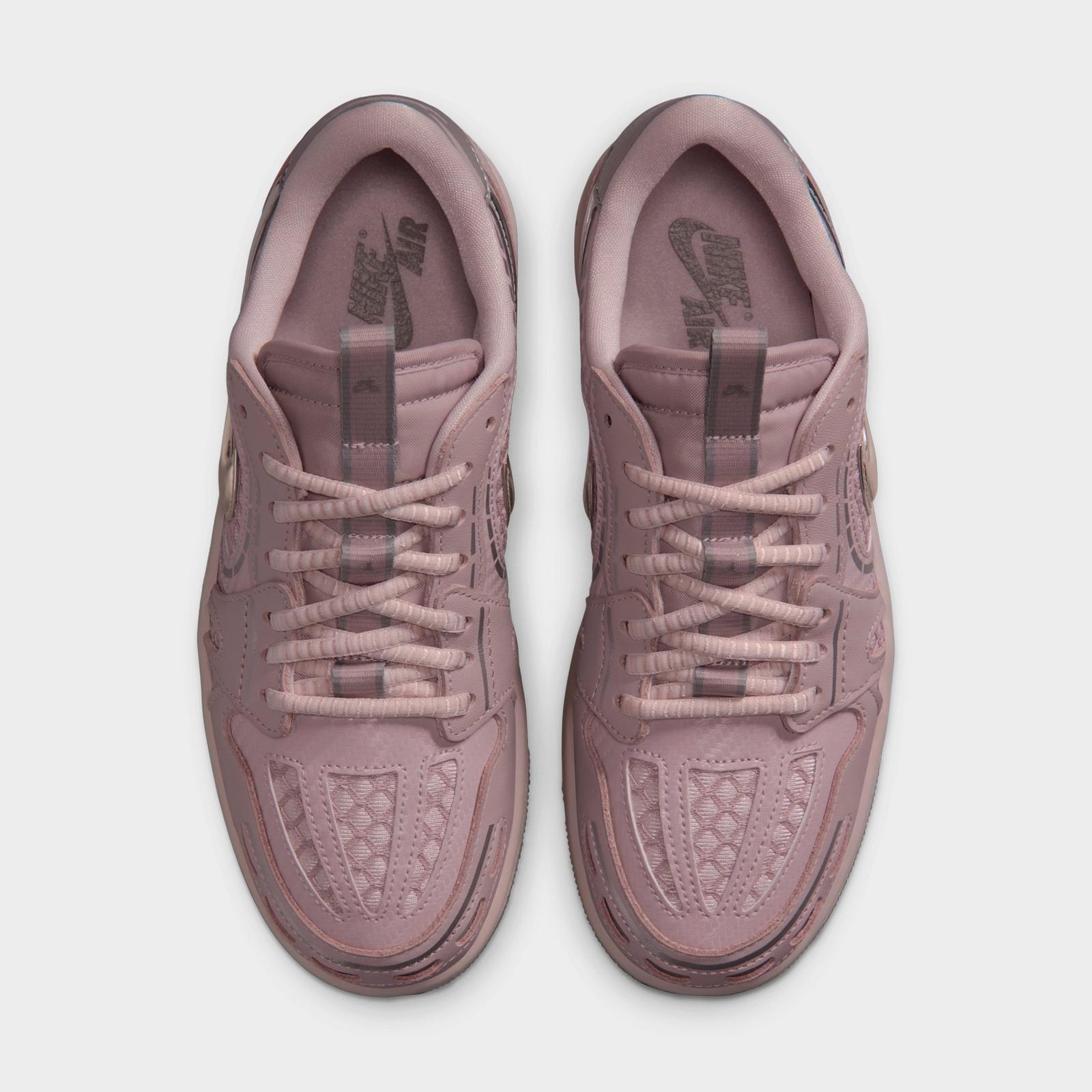 Women's Air Jordan 1 Low Method of Make Casual Shoes - Particle Rose/Barely Rose/Metallic Silver/Enigma Stone - view 5