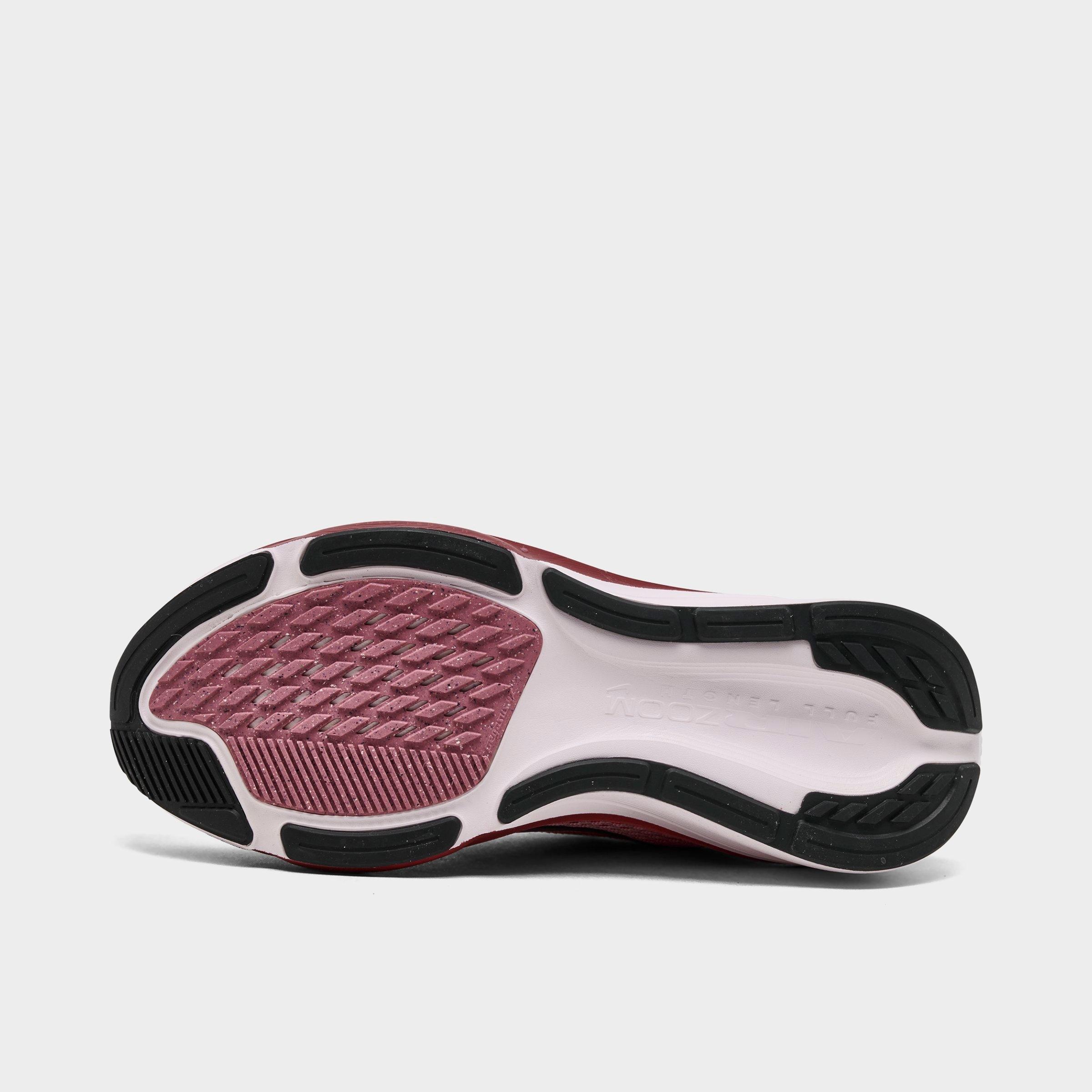 Women's Nithtke Pegasus 42 Running Shoes - Part 2 - Pearl Pink/Black/Peony/Team Crimson - Bottom view