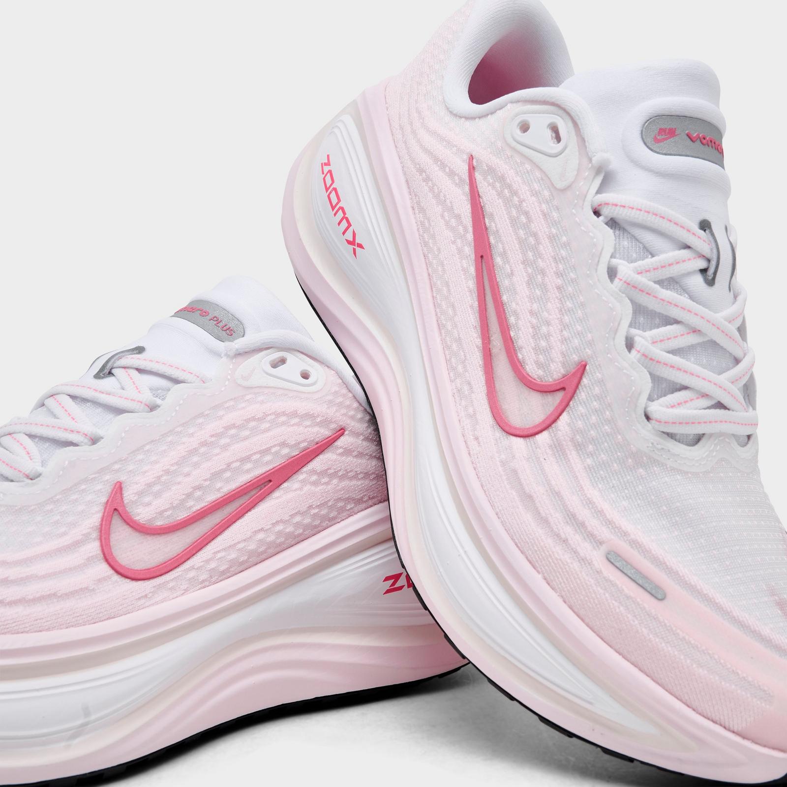 Women's Nike Vomero Plus Running Shoes - White/Pearl Pink/Phantom/Peony