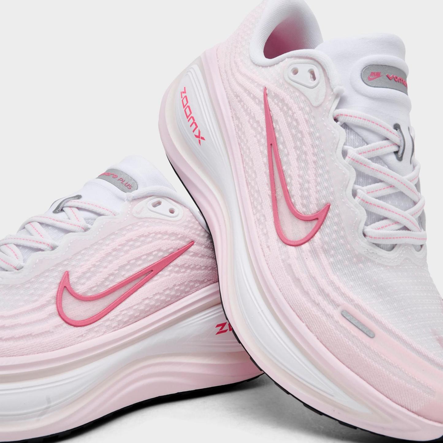 Women's Nike Vomero Plus Running Shoes - White/Pearl Pink/Phantom/Peony