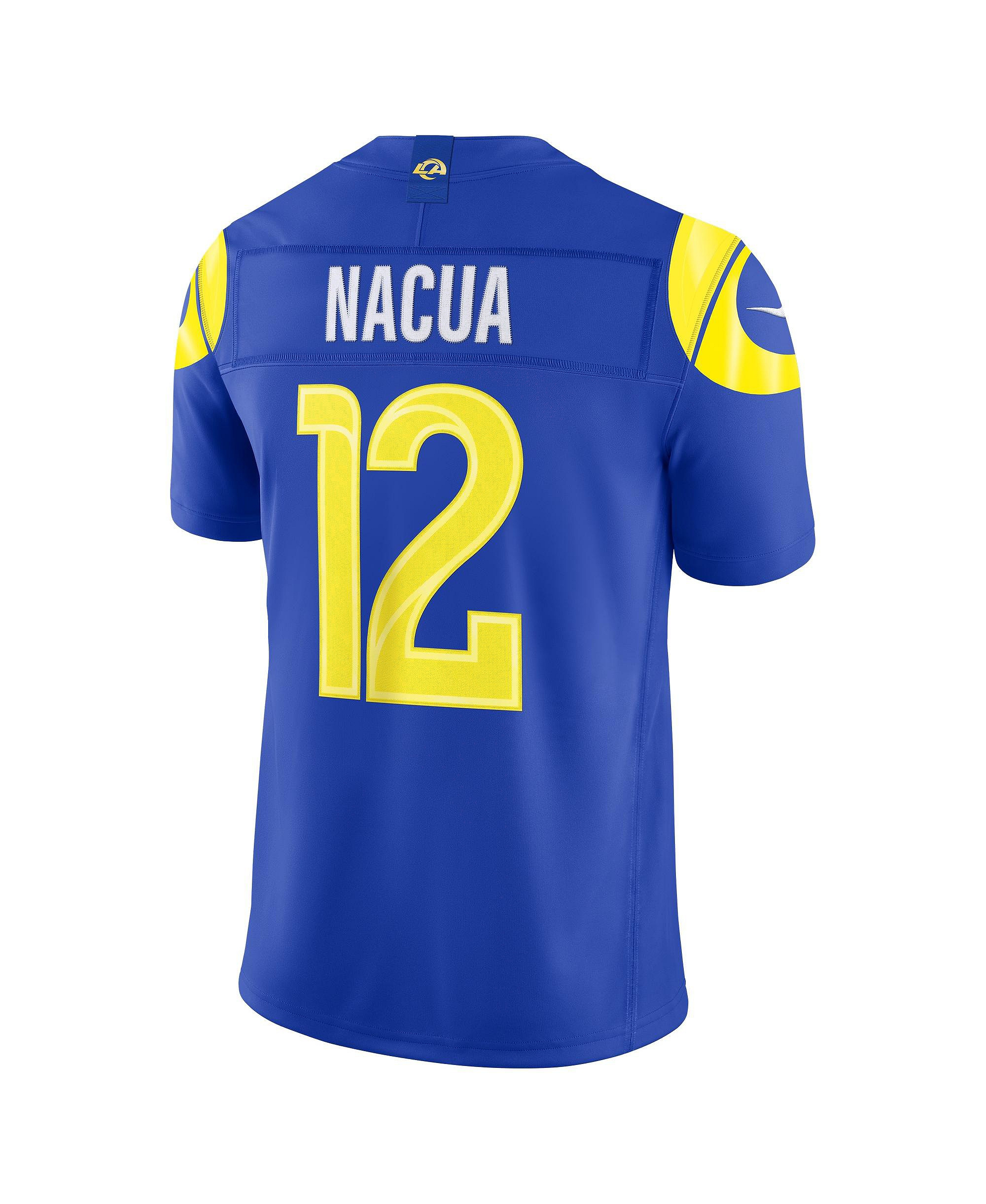 Nike Men's Puka Nacua Royal Los Angeles Rams Vapor F.U.S.E. Stitched Limited Jersey - Royal