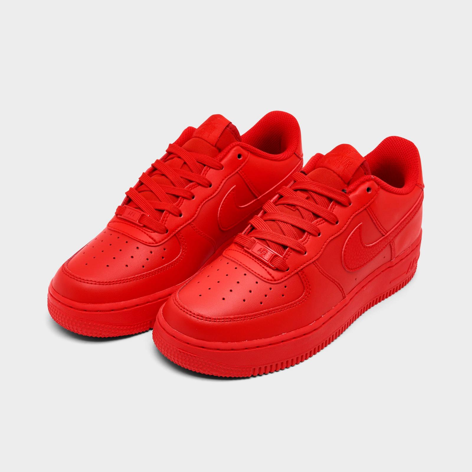 Big Kids' Nike Air Force 1 Low Casual Shoes - Red
