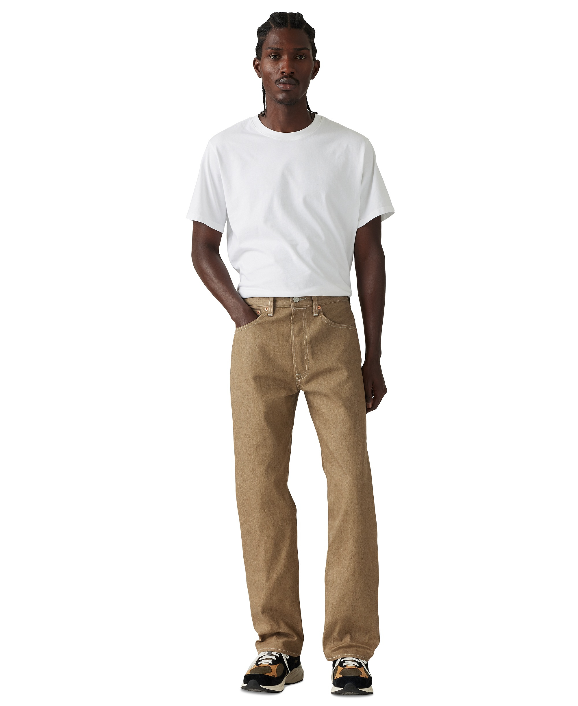 Levi's Men's 501® Original Shrink-to-Fit™ Non-Stretch Jeans - Beige