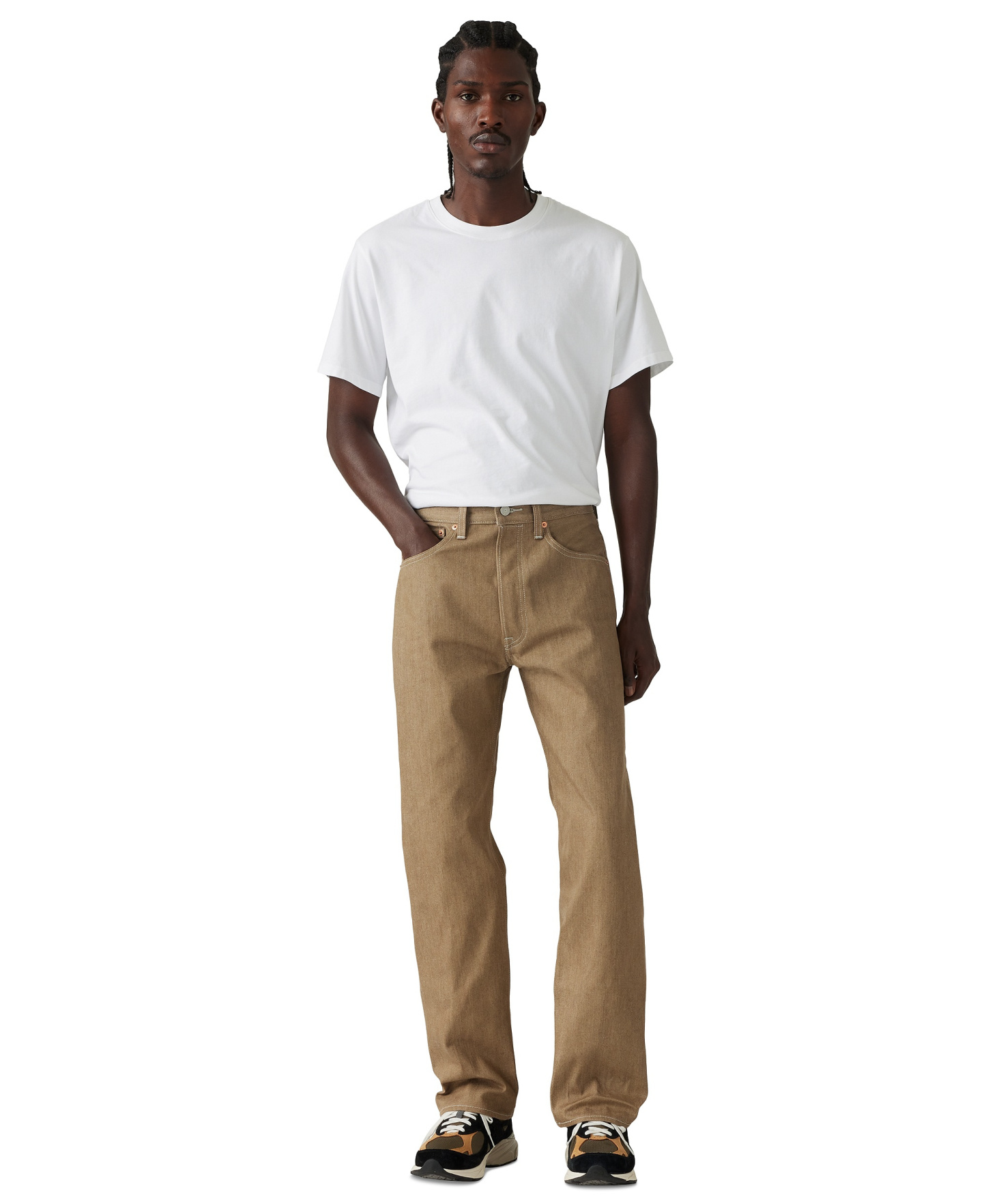 Levi's Men's 501® Original Shrink-to-Fit™ Non-Stretch Jeans - Beige