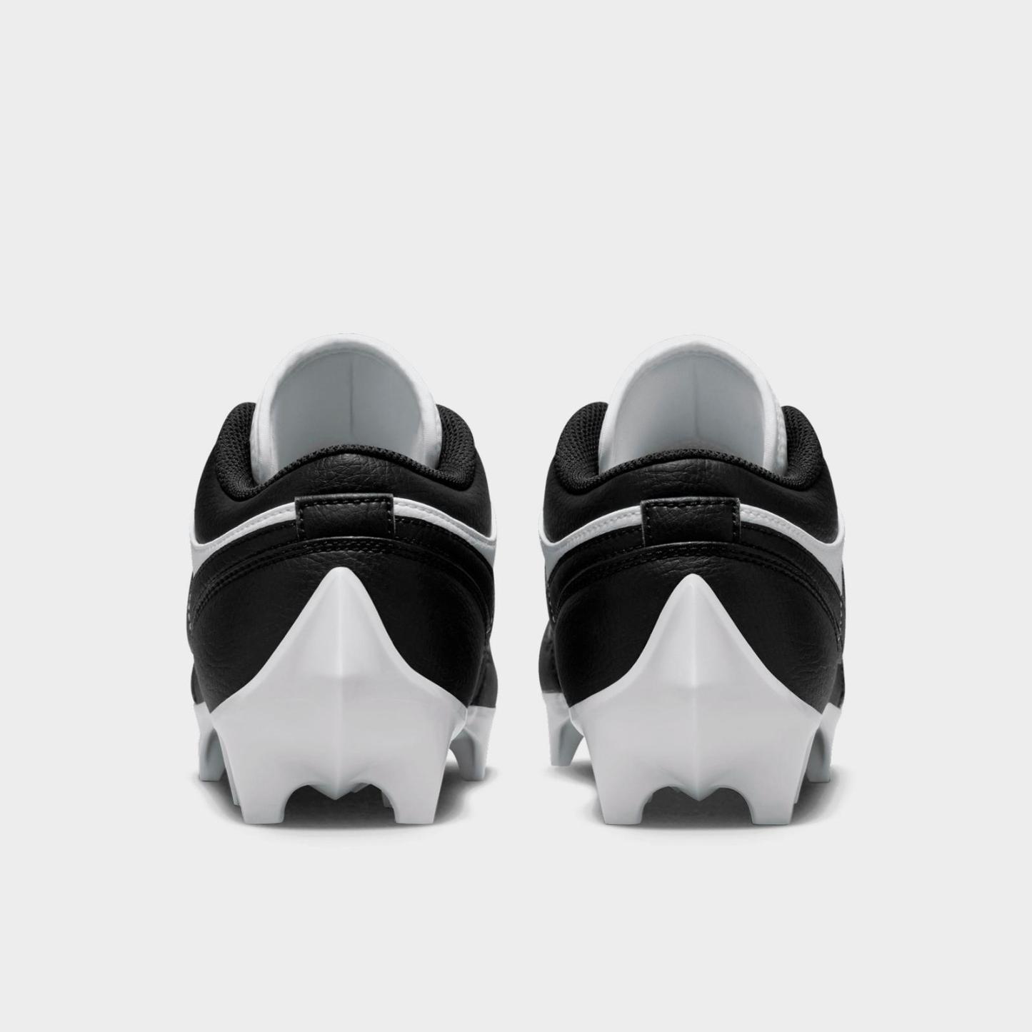 Men's Jordan 1 Low TD Football Cleats - White/Black/Black - view 4