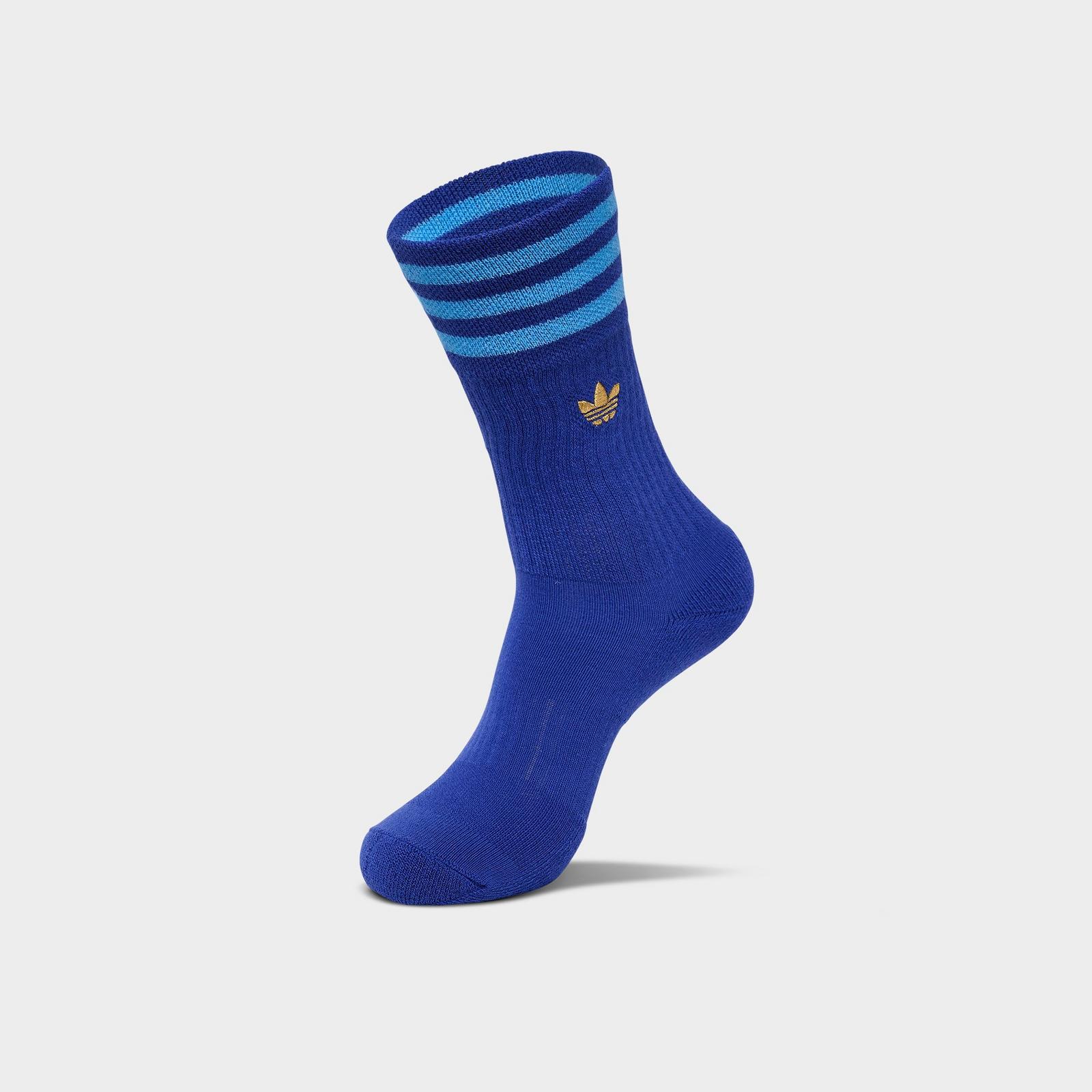 adidas Originals U Argentina Roller Crew Socks (3-Pack) - Blue Burst/White/Blue - view 3