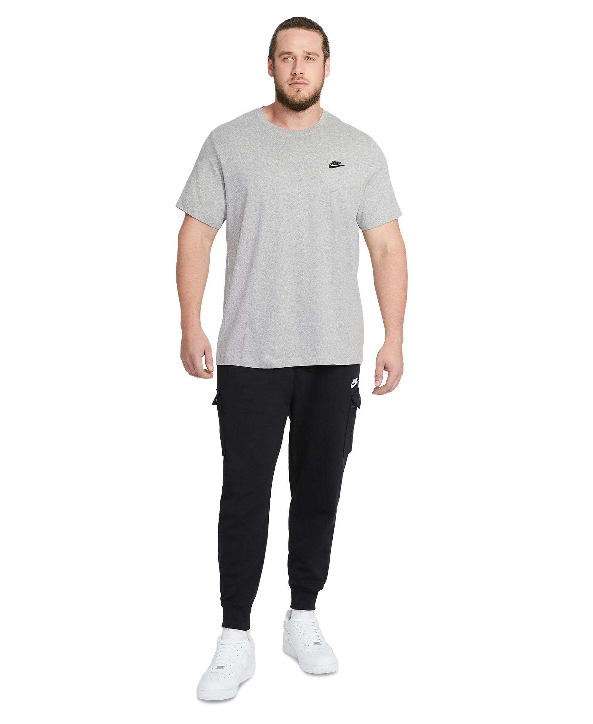 Nike Men's Sportswear Club Crewneck T-Shirt - Dark Gray Heather
