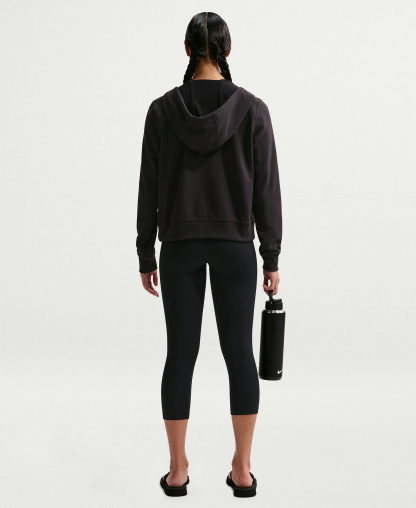 Nike Women's One High-Waisted Cropped-Length Leggings - Black/White