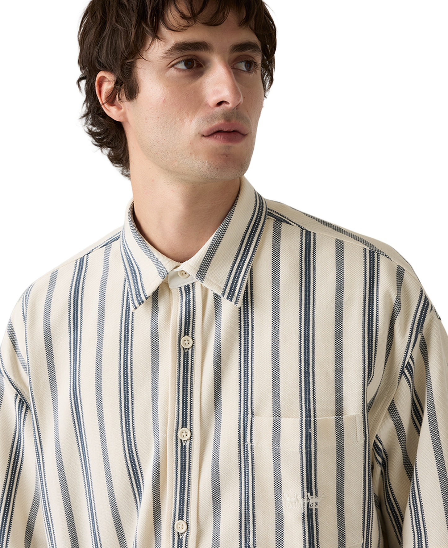 Levi's Men's Dawson Pique Stripe Shirt - Ivory