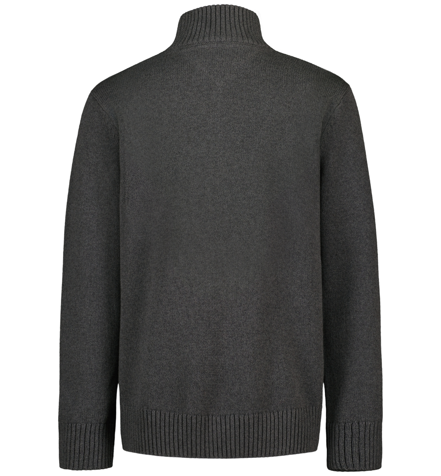 Tommy Hilfiger Boys' 8-20 Zipneck Cotton Quarter-Zip Sweater - Charcoal Heather