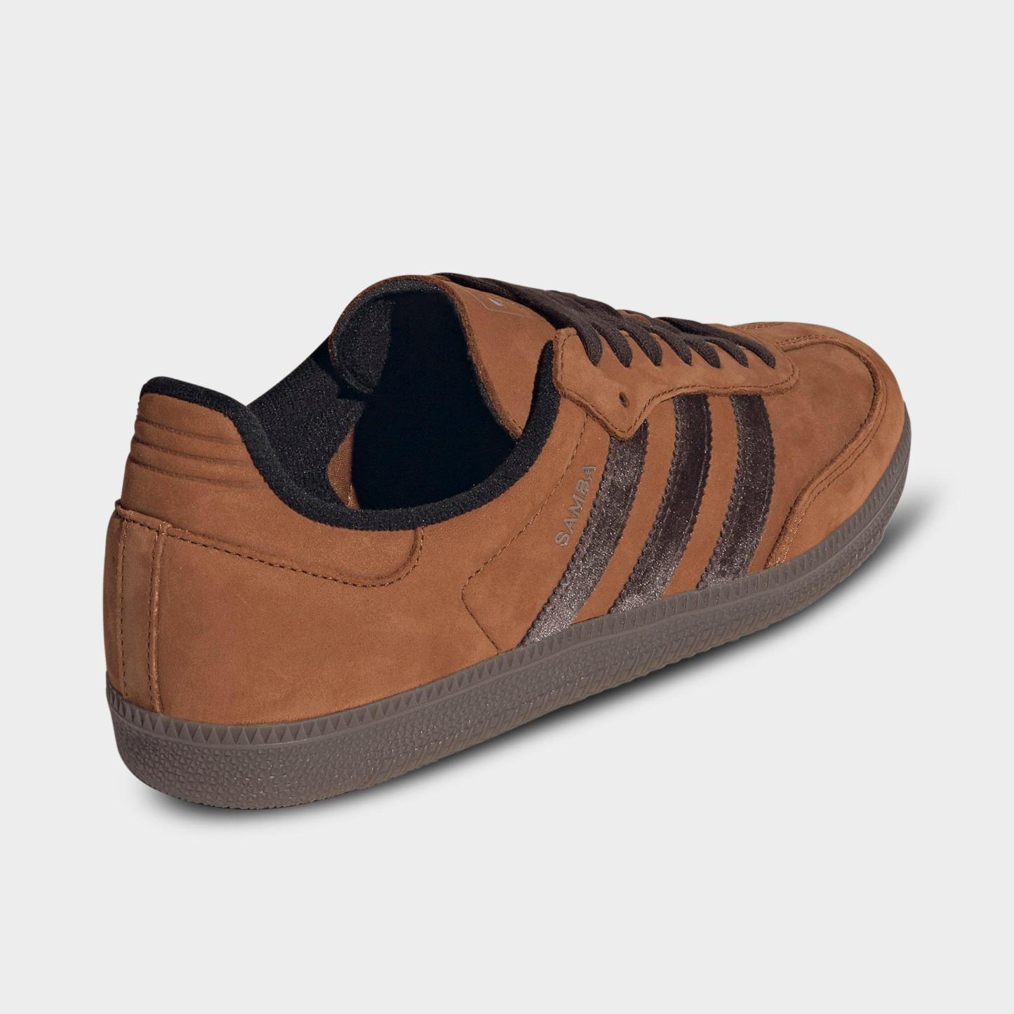 Men's adidas Originals Samba OG Casual Shoes - Part 1 - Dusky Bronze/Aurora - Back view