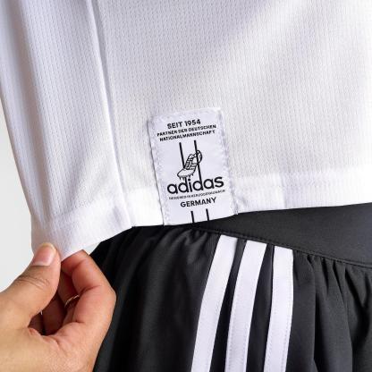 Women's adidas Germany 2026 Home Cropped Jersey - White