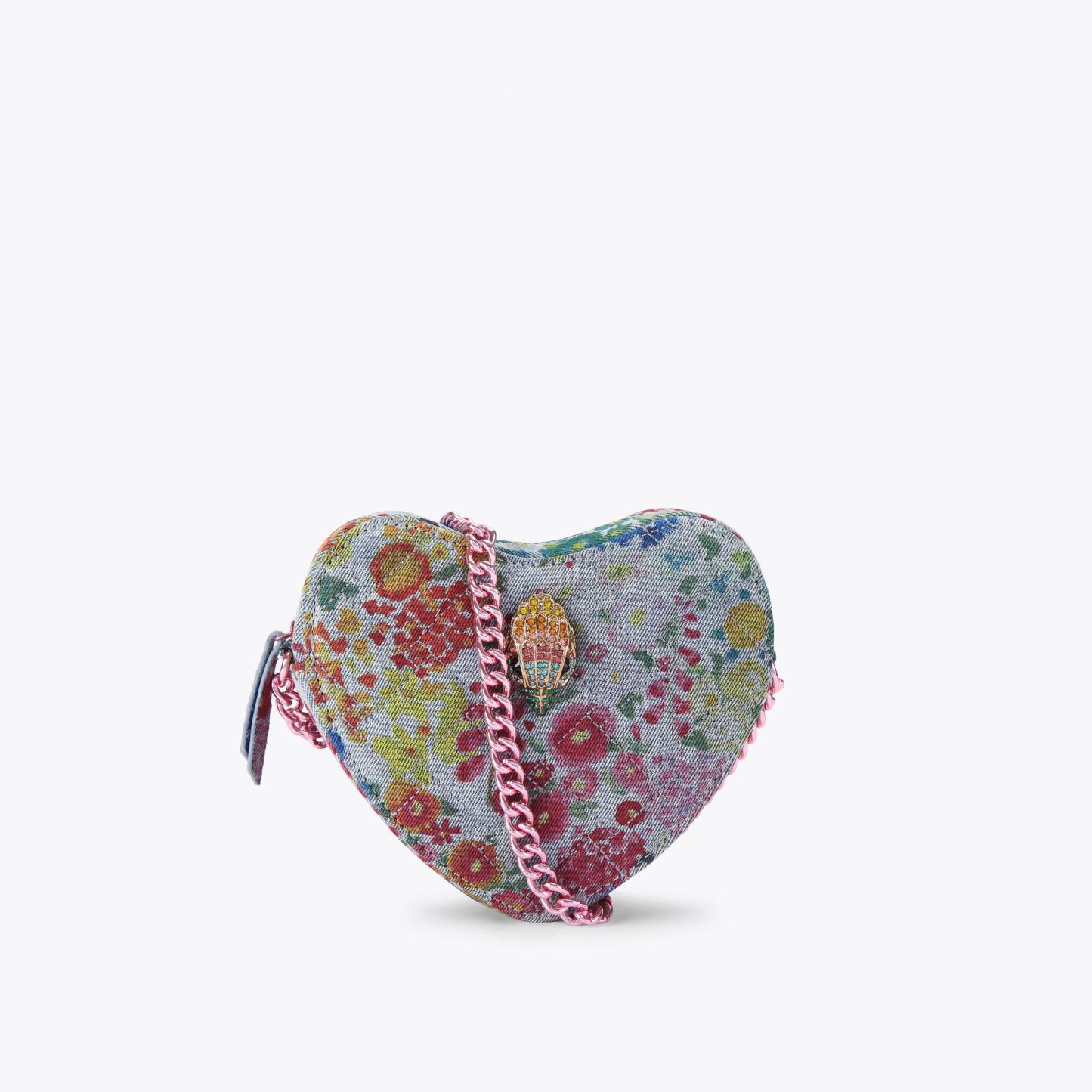 Kurt Geiger London Kensington Heart Cross Body Bag - Blue