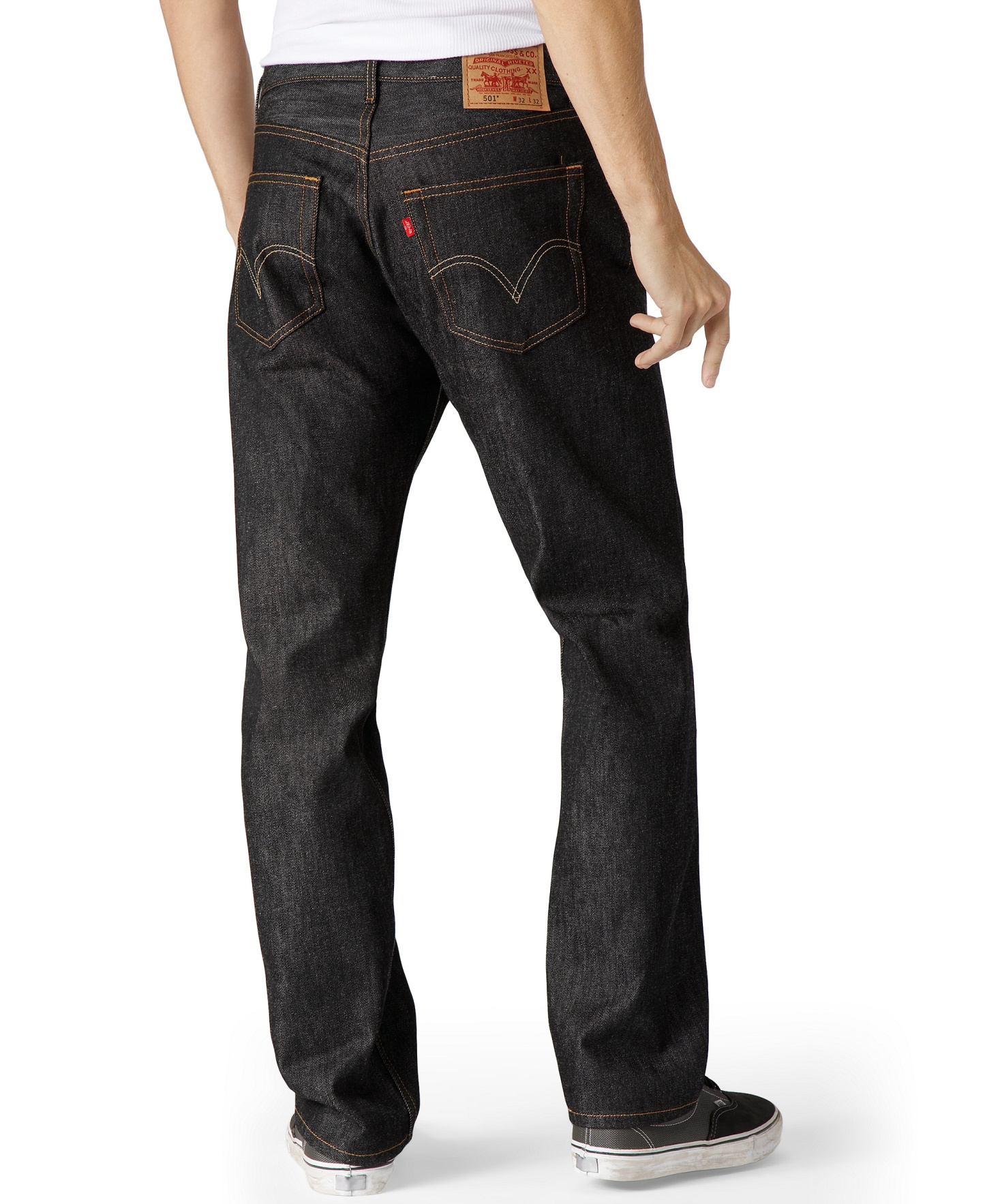 Levi's Men's Big & Tall 501® Original Shrink to Fit Jeans - Black Rigid