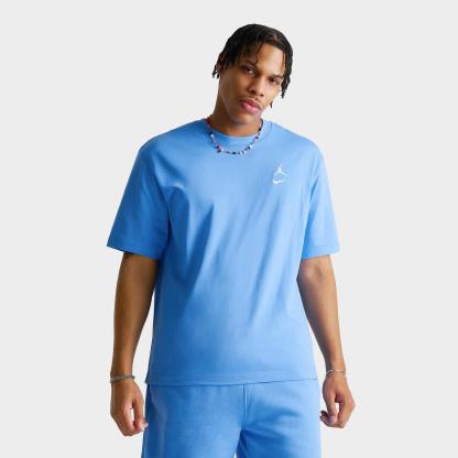 Men's Jordan Brooklyn Swoosh Logo T-Shirt - University Blue/White - view 1