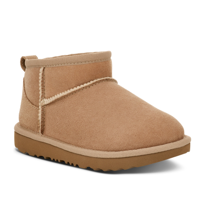 UGG® Kids Classic Ultra Mini Twinface Sheepskin Booties - Sand