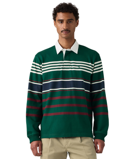 Levi's Men's Union Rugby Long-Sleeve Polo Shirt - Ponderosa
