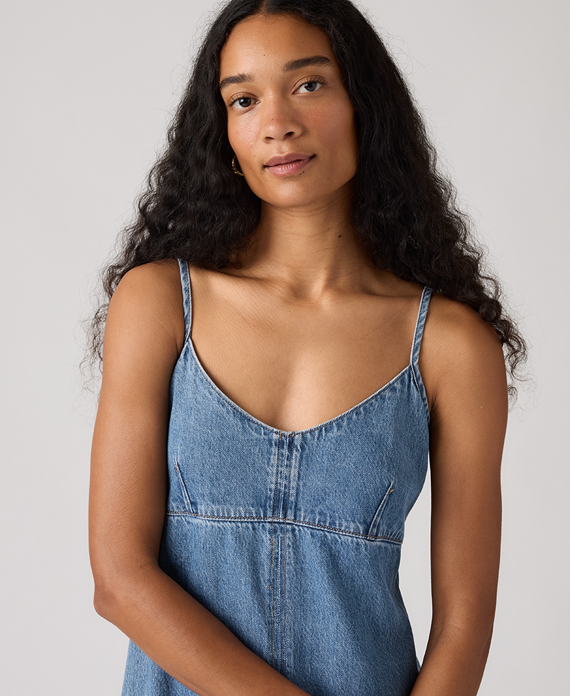 Levi's Premium Women's 90s Denim Sleeveless V-Neck Slip Dress - Slipped My Mind
