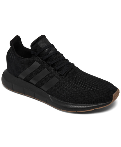 adidas Men’s Swift Run Casual Sneakers from Finish Line - Black/Gum