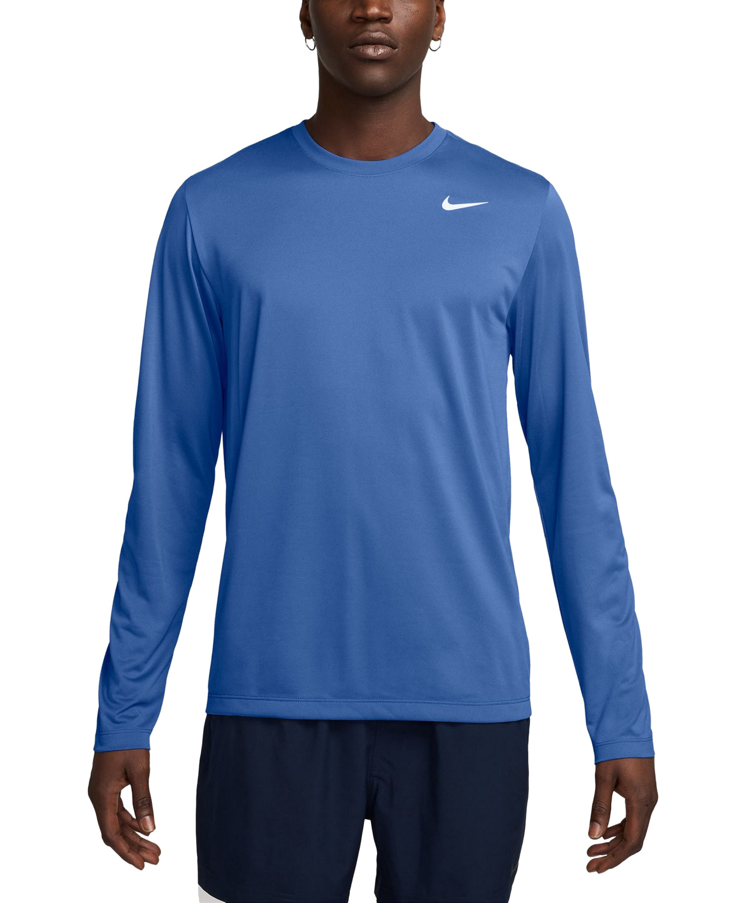 Nike Men's Legend Returns Crewneck T-Shirt - Comet Blue/White