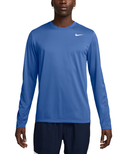 Nike Men's Legend Returns Crewneck T-Shirt - Comet Blue/White