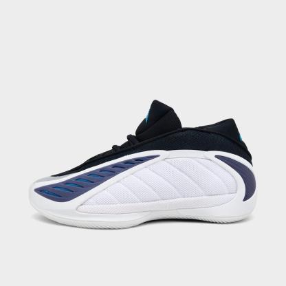 Big Kids' adidas Anthony Edwards 2 Low Basketball Shoes - White/Core Black/Dusty Ink - view 1