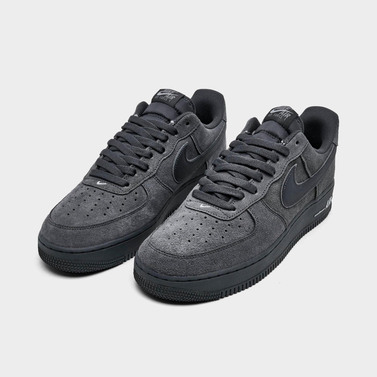 Men's Nithtke Air Force 1 '07 LV8 Casual Shoes - Part 2 - Anthracite/Anthracite - Both shoes facing left
