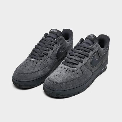 Men's Nithtke Air Force 1 '07 LV8 Casual Shoes - Part 2 - Anthracite/Anthracite - Both shoes facing left