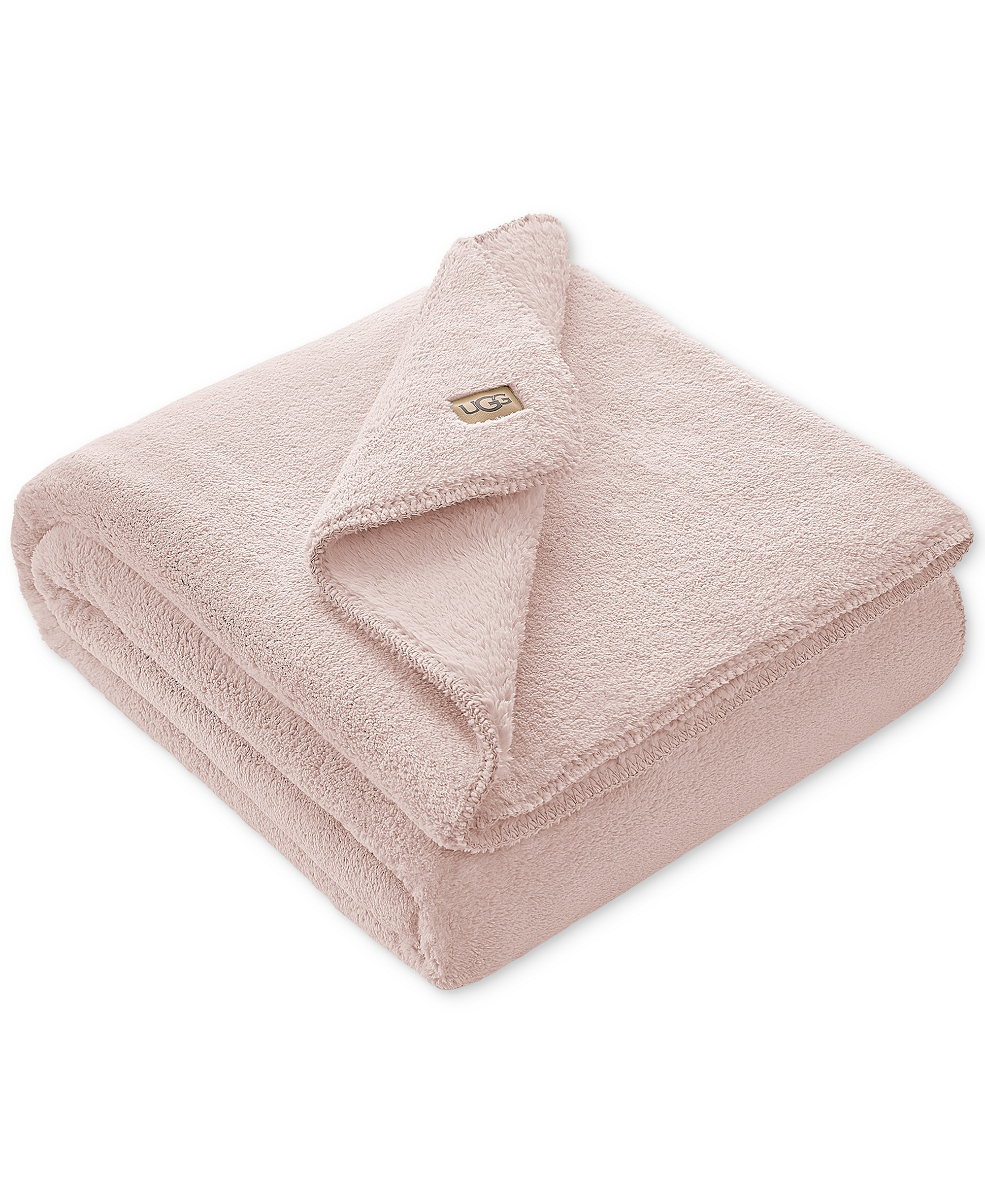 UGG® Saige Plush Throw, 50" x 70" - Himalayan Salt