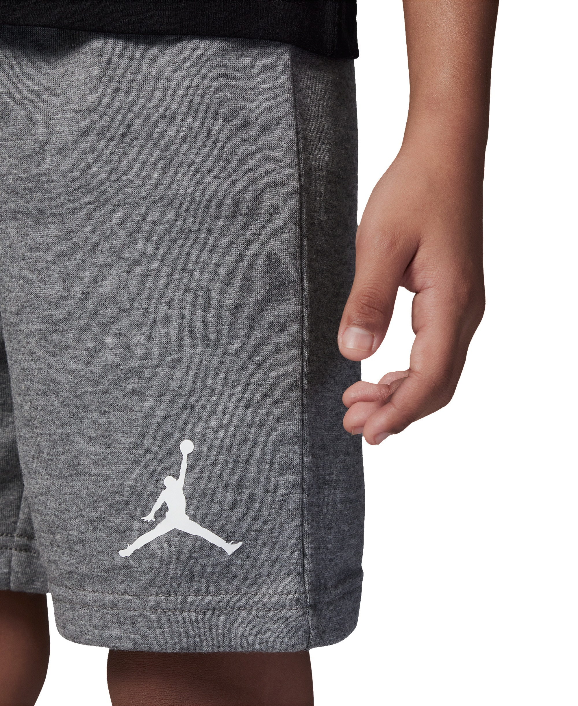 Jordan Boys' 4-7 Jumbo Jumpman T-Shirt and Shorts, 2-Piece Set - Carbon Heather