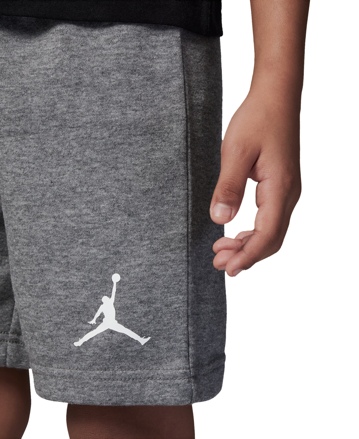 Jordan Boys' 4-7 Jumbo Jumpman T-Shirt and Shorts, 2-Piece Set - Carbon Heather