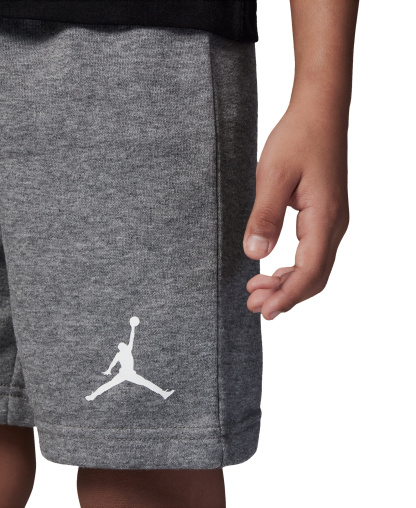 Jordan Boys' 4-7 Jumbo Jumpman T-Shirt and Shorts, 2-Piece Set - Carbon Heather