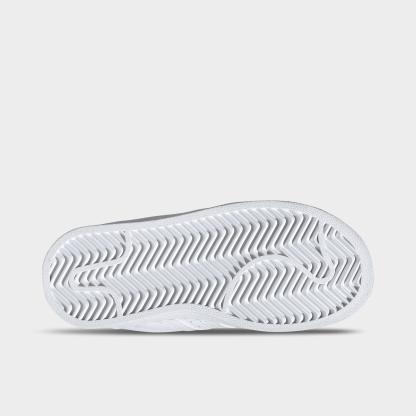 Little Kids' adidas Originals Superstar II Casual Shoes - White/White/White - Bottom view
