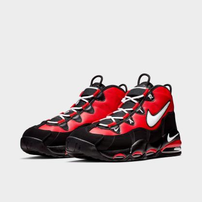 Men's Nike Air Max Uptempo '95 Basketball Shoes - Varsity Red/Black/White