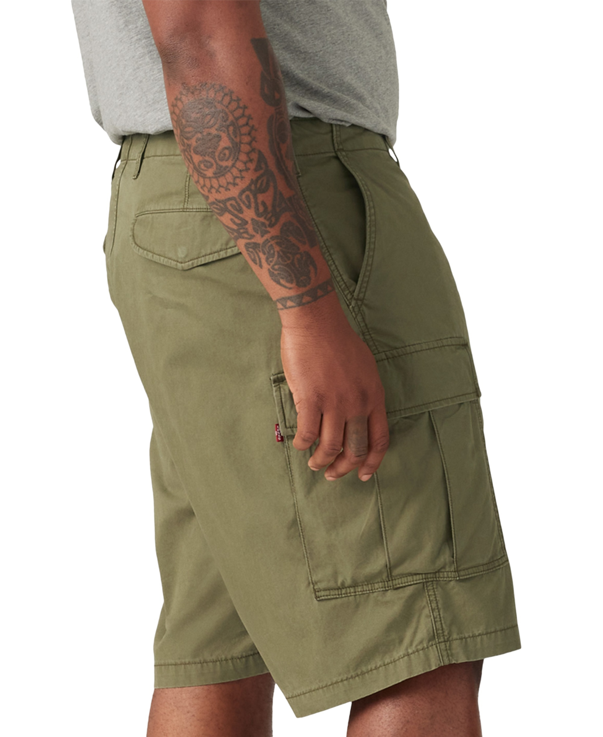 Levi's Men's Big & Tall Carrier 9" Shorts - Olive Night