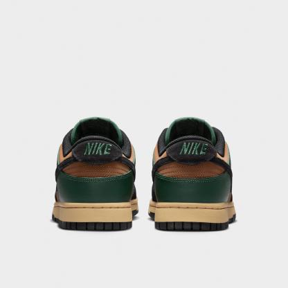 Men's Nithtke Dunk Low Retro Casual Shoes - Part 1 - Fir/Light British Tan/Sesame/Black - Back view