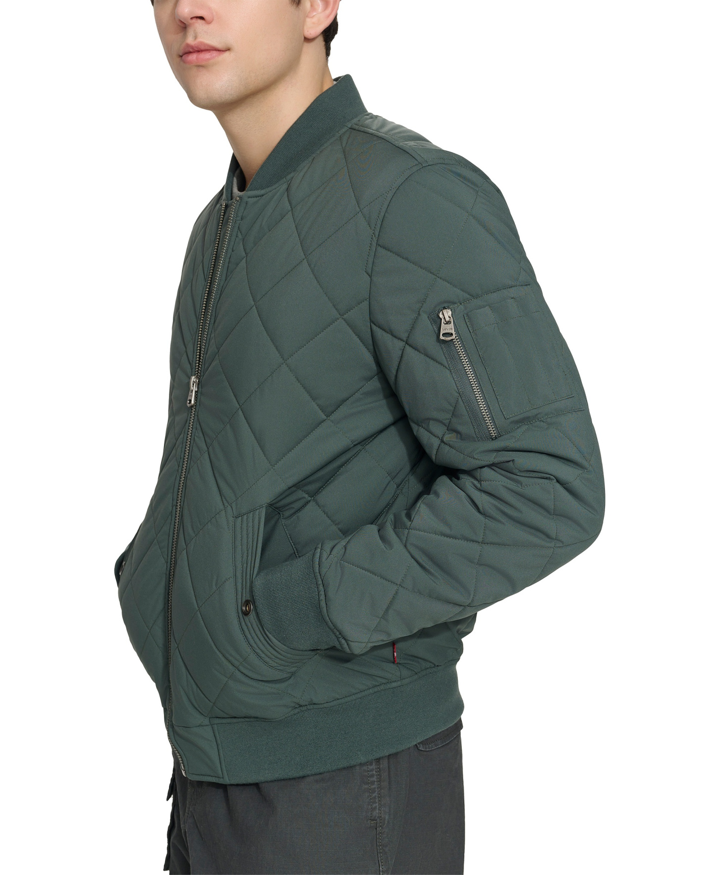 Levi's Men's Quilted Fashion Bomber Jacket - Urban Chic Blue